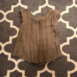 Alice + Olivia Tan Blouse XS